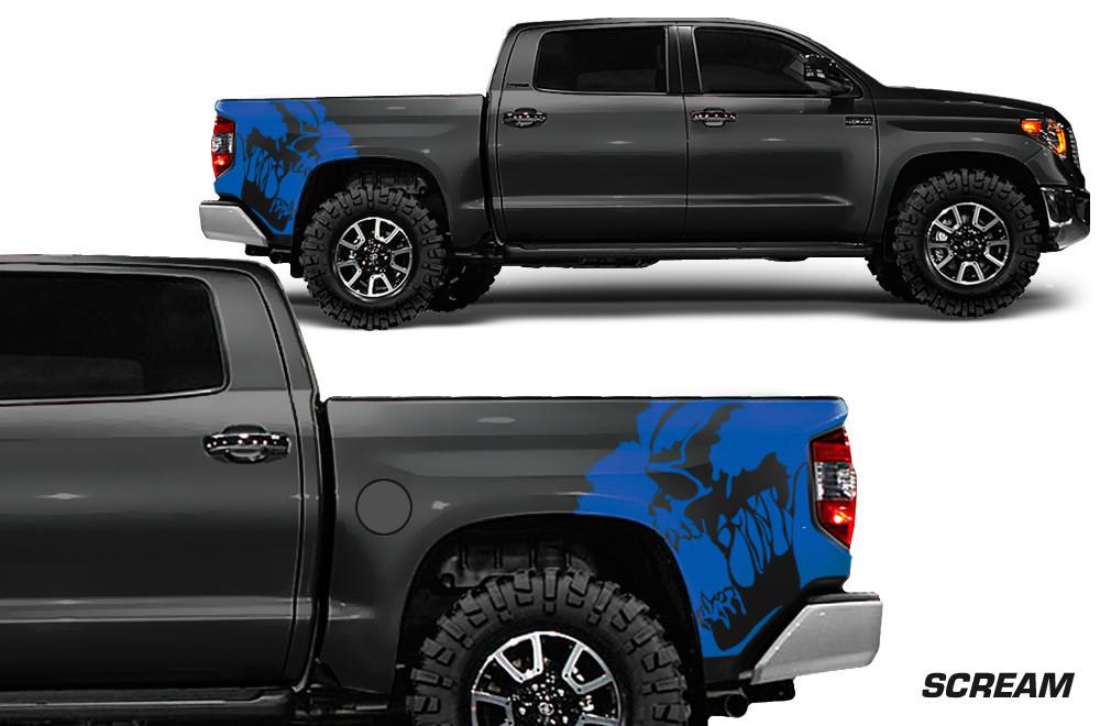 Toyota Tundra Wrap Kit - Quarter Panel Vinyl - Scream (2014-2018) - RacerX Customs