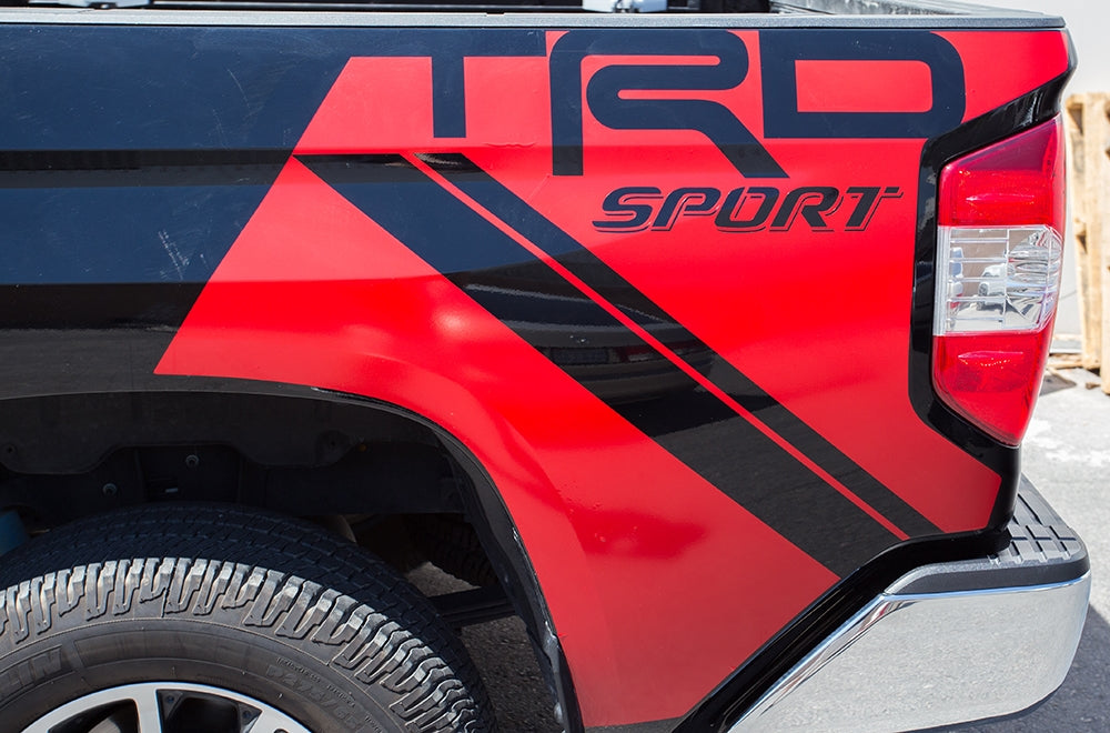Toyota Tundra Wrap Kit - Quarter Panel Vinyl - TRD-SPORT (2014-2018) - RacerX Customs