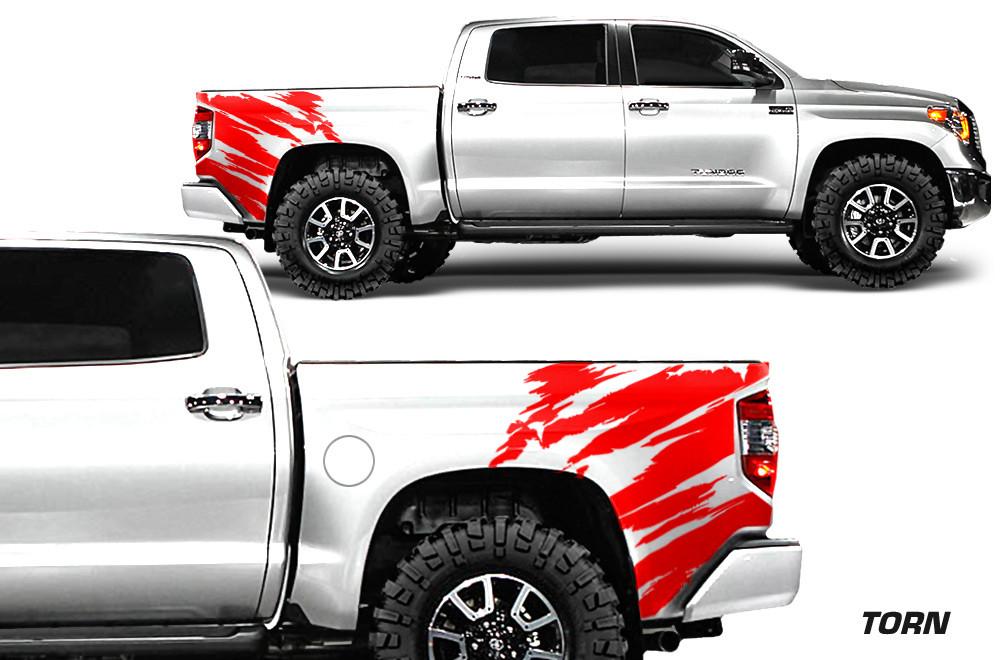 Toyota Tundra Wrap Kit - Quarter Panel Vinyl - Torn (2014-2018) - RacerX Customs
