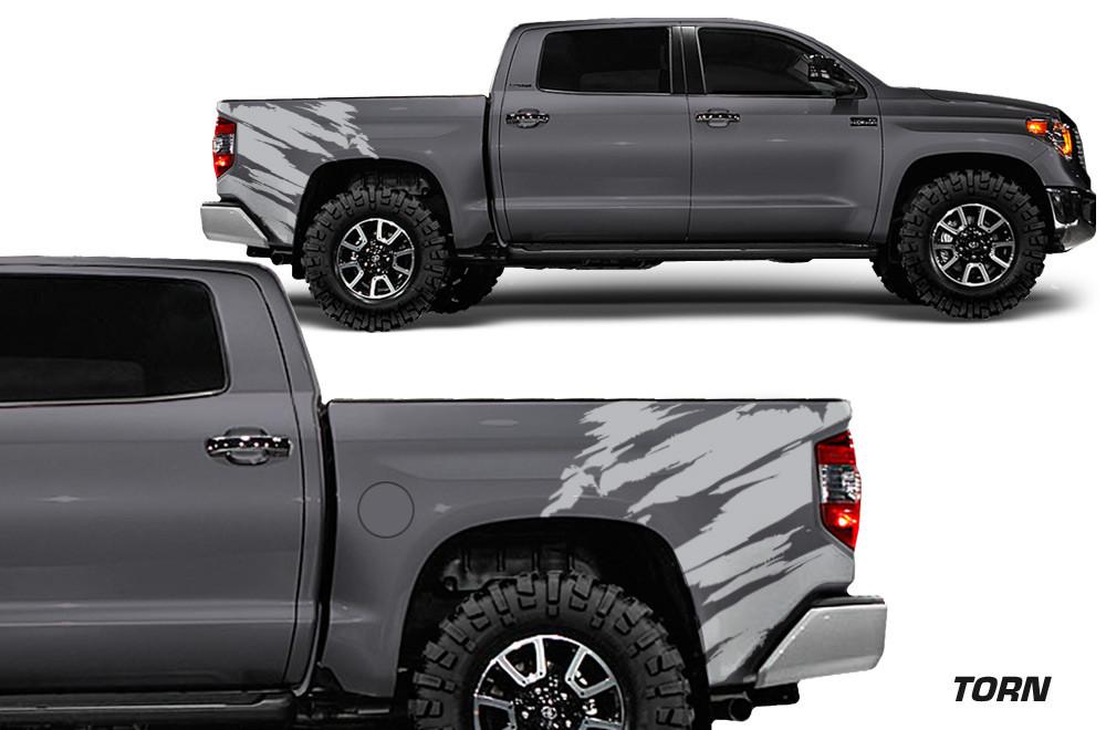 Toyota Tundra Wrap Kit - Quarter Panel Vinyl - Torn (2014-2018) - RacerX Customs