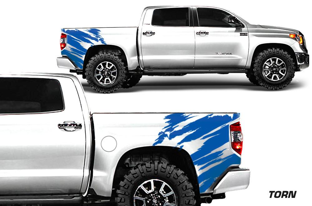 Toyota Tundra Wrap Kit - Quarter Panel Vinyl - Torn (2014-2018) - RacerX Customs