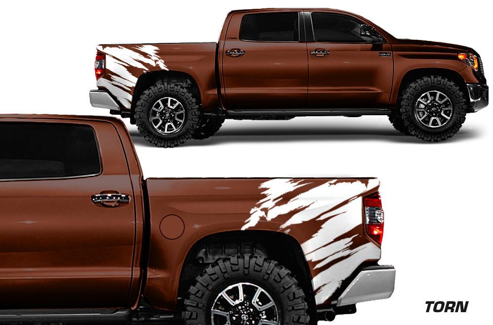 Toyota Tundra Wrap Kit - Quarter Panel Vinyl - Torn (2014-2018) - RacerX Customs