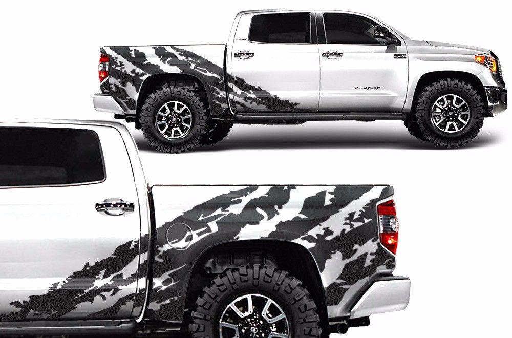 Toyota Tundra Wrap Kit - Vinyl - Shred (2014-2018) CrewMax - RacerX Customs
