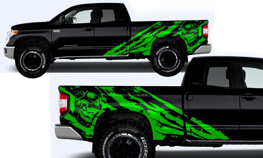 Toyota Tundra Wrap Kit - Vinyl - Nightmare (2014-2018) Double-Cab - RacerX Customs