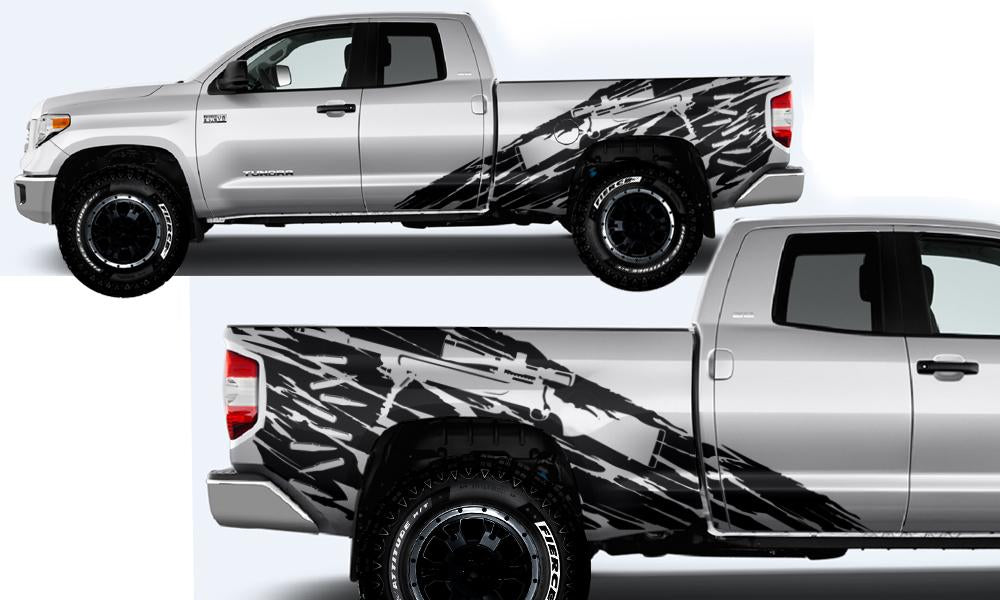 Toyota Tundra Wrap Kit - Vinyl - Sniper (2014-2018) Double Cab - RacerX Customs