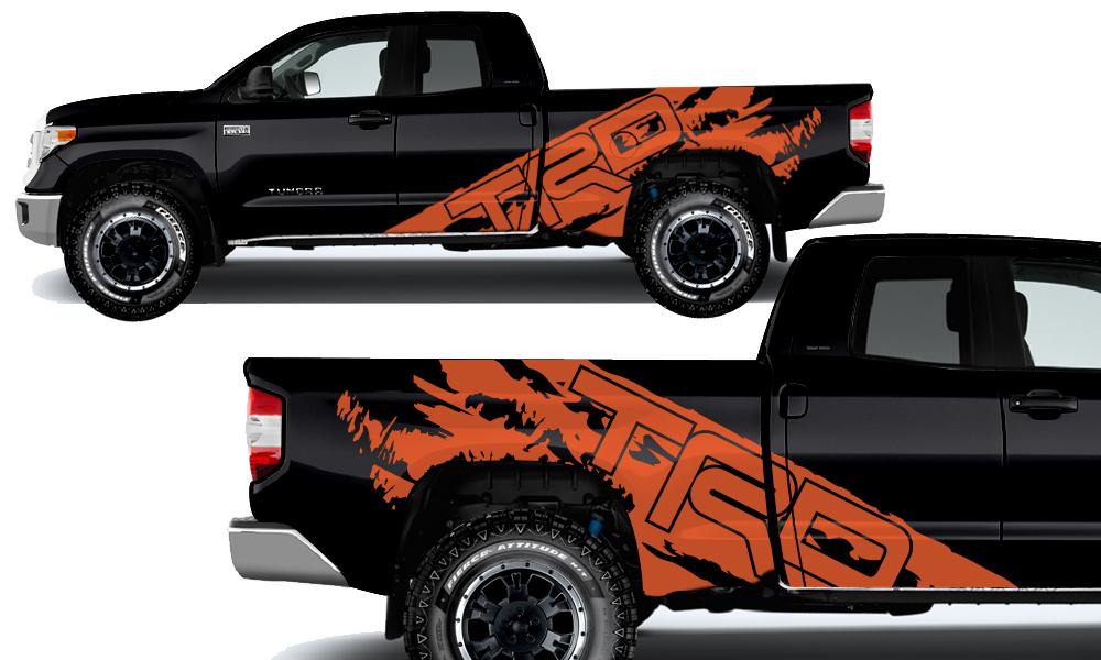 Toyota Tundra Wrap Kit - Vinyl - TRD (2014-2018) Double Cab - RacerX Customs