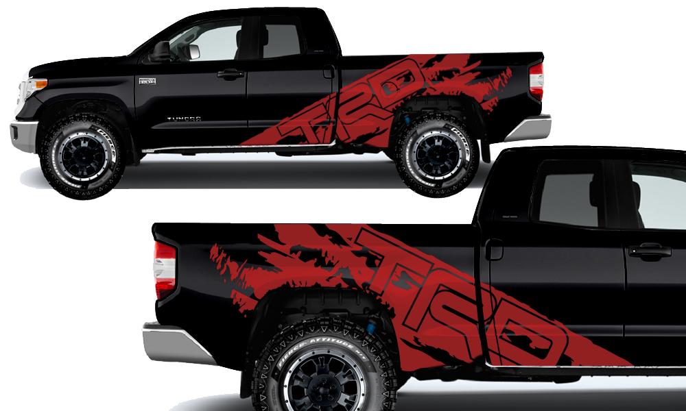 Toyota Tundra Wrap Kit - Vinyl - TRD (2014-2018) Double Cab - RacerX Customs