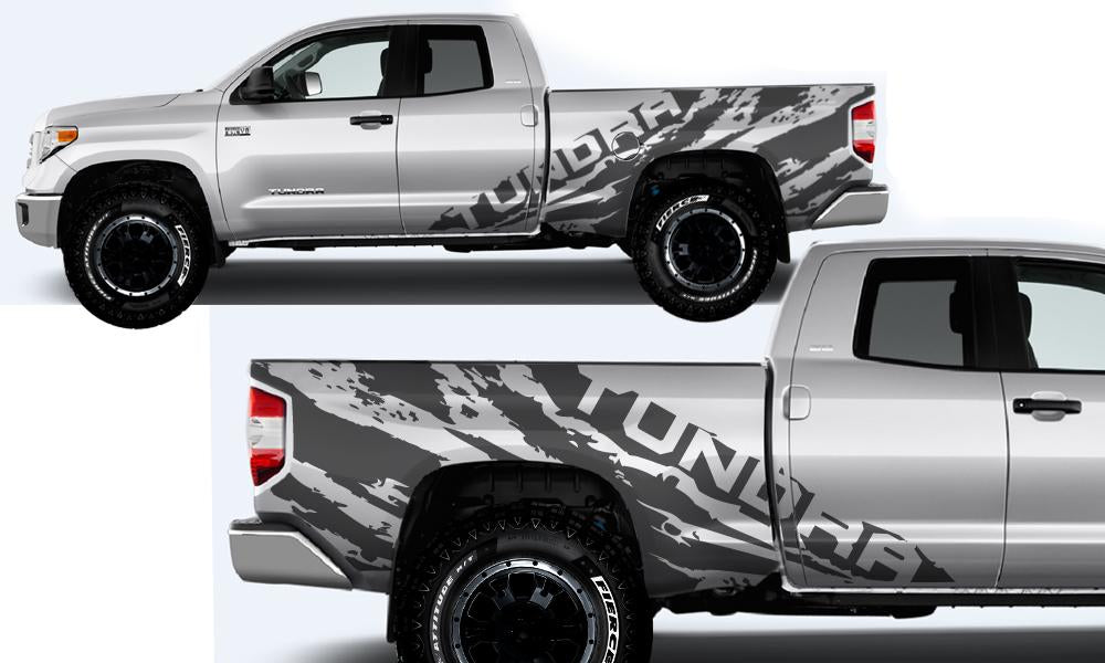 Toyota Tundra Wrap Kit - Vinyl - TUNDRA Shred (2014-2018) Double Cab - RacerX Customs