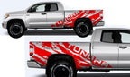 Toyota Tundra Wrap Kit - Vinyl - TUNDRA Shred (2014-2018) Double Cab - RacerX Customs