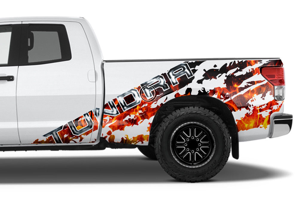 Toyota Tundra Double-Cab Graphics (2007-2013) FIRE - RacerX Customs
