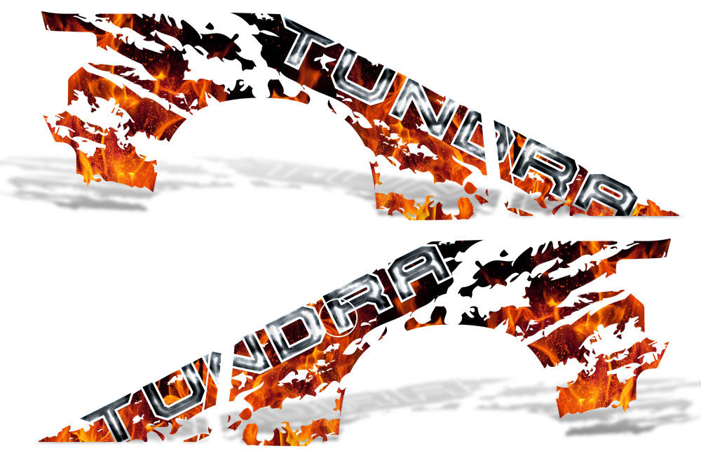 Toyota Tundra Double-Cab Graphics (2007-2013) FIRE - RacerX Customs