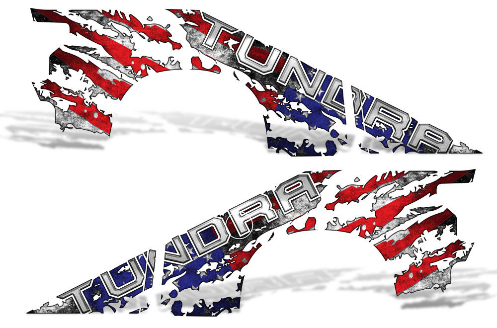 Toyota Tundra Double-Cab Graphics (2007-2013) AMERICAN FLAG - RacerX Customs