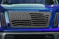 Titan Grille ('16-'19) Black Steel, WAVING USA FLAG - RacerX Customs | Auto Graphics, Truck Grilles and Accessories