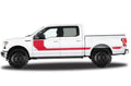 Ford F150 SuperCrew 5.5 Vinyl Stripes (2015-2018) Rally Stripes #1 - RacerX Customs
