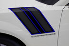 Chevy Camaro Hash Mark Graphics ('10-'15) Black & Blue