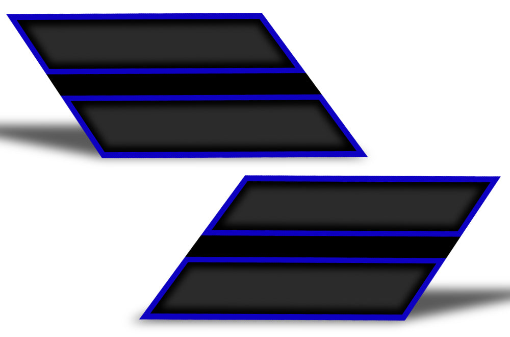 Chevy Camaro Vinyl Hash Mark Design ('10-'15) Blue & Black