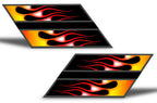 Chevy Camaro Vinyl Hash Mark Design ('10-'15) Flames - RacerX Customs | Auto Graphics, Truck Grilles and Accessories