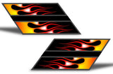 Chevy Camaro Vinyl Hash Mark Design (2010-2015) Flames