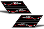Chevy Camaro Vinyl Hash Mark Design ('10-'15) Pinstripes - RacerX Customs | Auto Graphics, Truck Grilles and Accessories