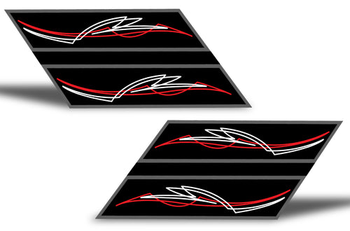 Chevy Camaro Vinyl Hash Mark Design ('10-'15) Pinstripes - RacerX Customs | Auto Graphics, Truck Grilles and Accessories