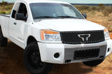 Nissan Titan Steel Grille ('08-'14) Black Steel with Stainless Inlay