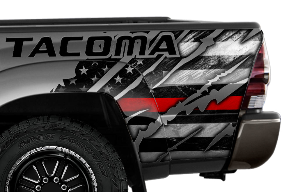 Toyota Tacoma Quarter Panel Graphics ('05-'15) Tacoma Thin Red Line
