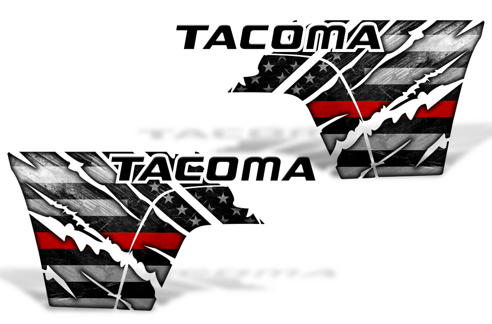 Toyota Tacoma Quarter Panel Graphics ('05-'15) Tacoma Thin Red Line